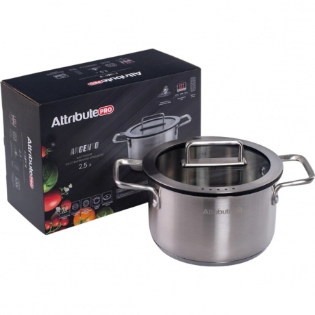 Кастрюля ARGENTO 2.5л 18см индукция
Кастрюля ARGENTO 2.5л 18см индукция