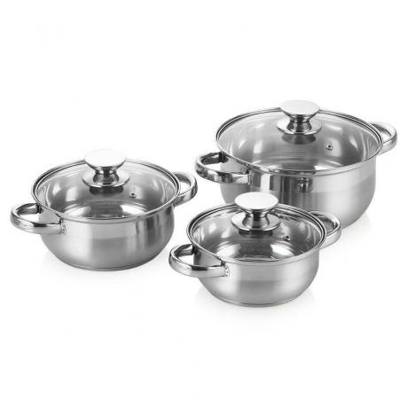 Набор кастрюль ATTRIBUTE STEEL CLASSIC 3 предмета
Набор кастрюль ATTRIBUTE STEEL CLASSIC 3 предмета