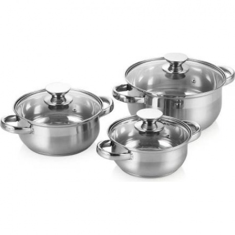 Набор кастрюль ATTRIBUTE STEEL CLASSIC 3 предмета
Набор кастрюль ATTRIBUTE STEEL CLASSIC 3 предмета