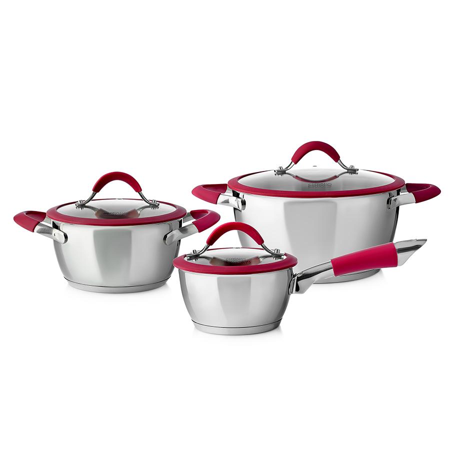 Набор посуды Esprado Farve Vino 1л, 2,4л, 4,8л, нерж. сталь
Набор посуды Esprado Farve Vino 1л, 2,4л, 4,8л, нерж. сталь