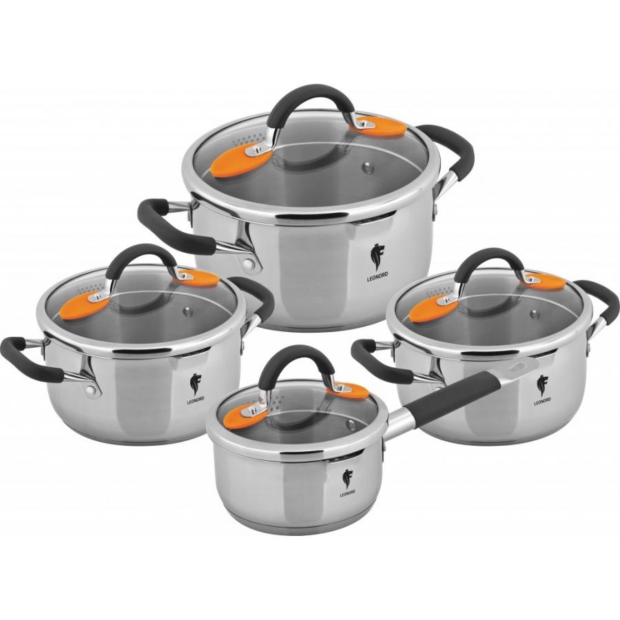 Набор посуды Leonord Optimal-set-8, 3 кастрюли+ковшик из нерж.стали
Набор посуды Leonord Optimal-set-8, 3 кастрюли+ковшик из нерж.стали