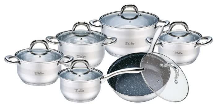 Набор посуды Bollire SALERNO BR-4004 12пр
Набор посуды Bollire SALERNO BR-4004 12пр