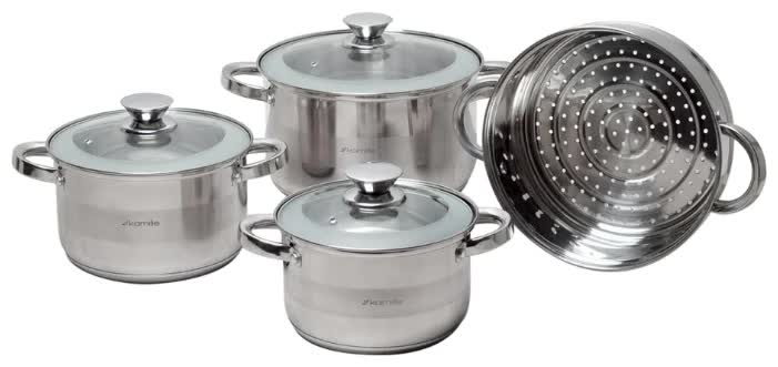 Набор кастрюль Kamille KM4502S 7пр
Набор кастрюль Kamille KM4502S 7пр