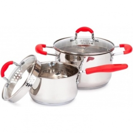 Набор посуды ATTRIBUTE STEEL FANCY 4пр. (ковш 1.7л + кастрюля 3.3л), ASF001
Набор посуды ATTRIBUTE STEEL FANCY 4пр. (ковш 1.7л + кастрюля 3.3л), ASF001