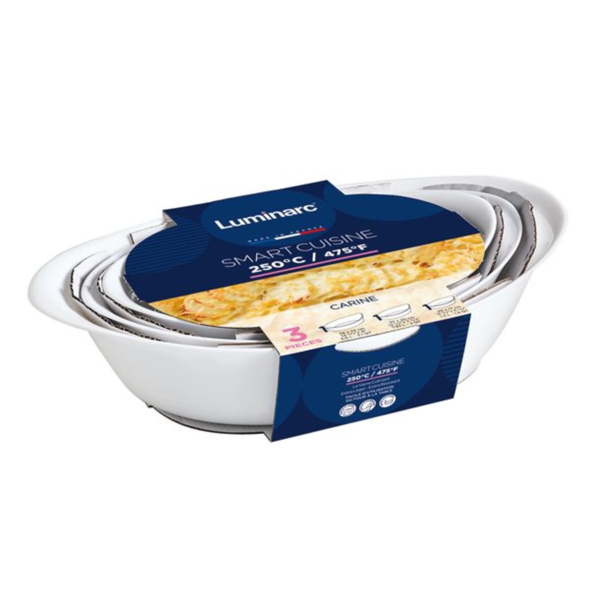 Набор блюд для запекания СМАРТ КУЗИН 2+1шт LUMINARC P0691
Набор блюд для запекания СМАРТ КУЗИН 2+1шт LUMINARC P0691
