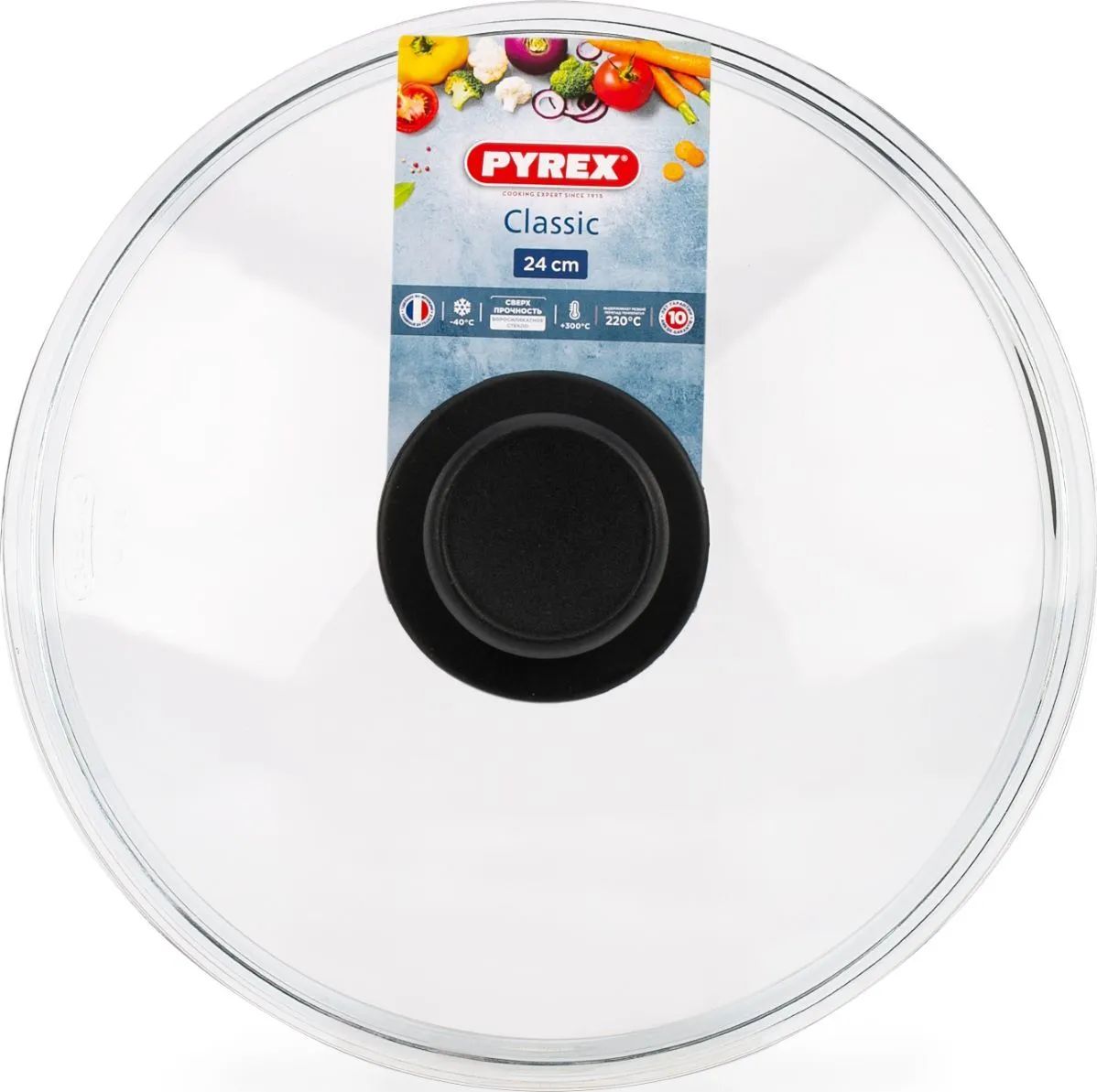 Крышка Pyrex Classic B24CL00 24см
Крышка Pyrex Classic B24CL00 24см
