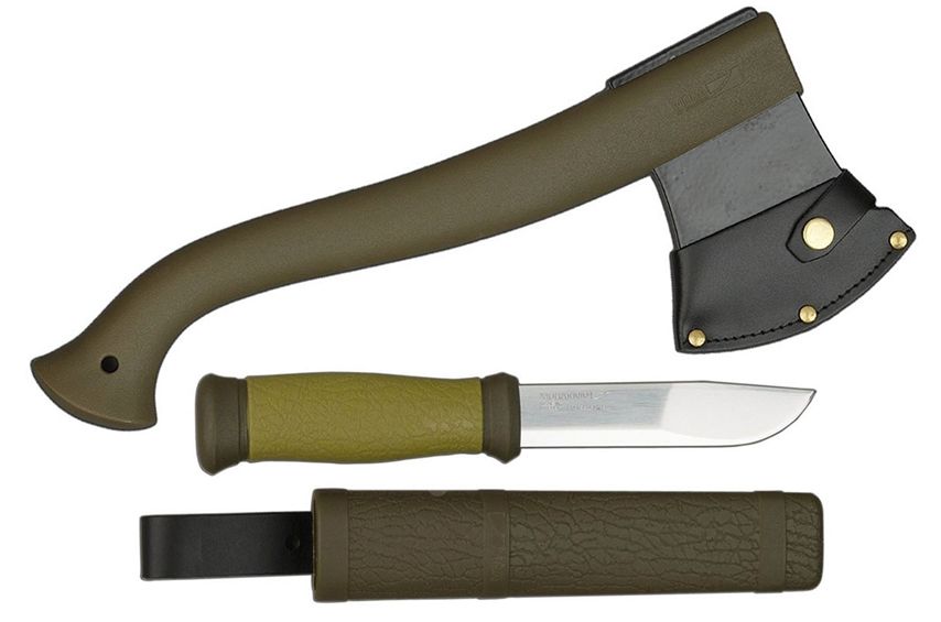 Набор нож/топор Mora Outdoor Kit MG (1-2001) хаки
Набор нож/топор Mora Outdoor Kit MG (1-2001) хаки