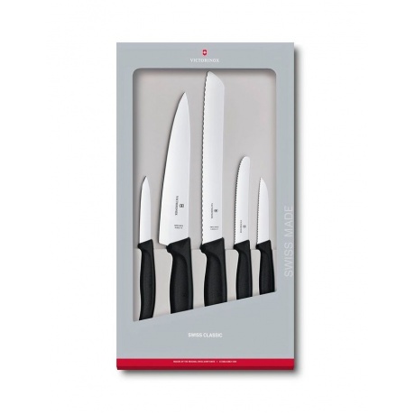 Набор ножей кухонных Victorinox Swiss Classic Kitchen (6.7133.5G) 5 шт черный
Набор ножей кухонных Victorinox Swiss Classic Kitchen (6.7133.5G) 5 шт черный