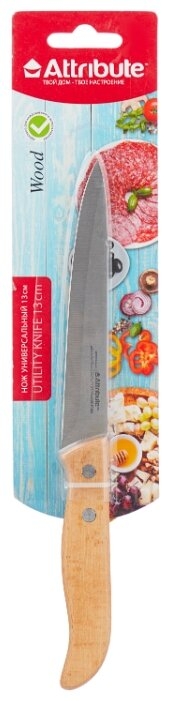 Нож универсальный Attribute Knife Wood AKW015 13см
Нож универсальный Attribute Knife Wood AKW015 13см