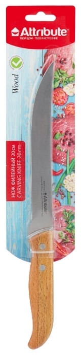 Нож филейный Attribute Knife Wood AKW038 20см
Нож филейный Attribute Knife Wood AKW038 20см