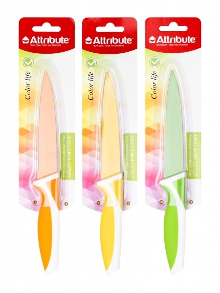 Нож универсальный Attribute Knife Color Life APR035 13см
Нож универсальный Attribute Knife Color Life APR035 13см