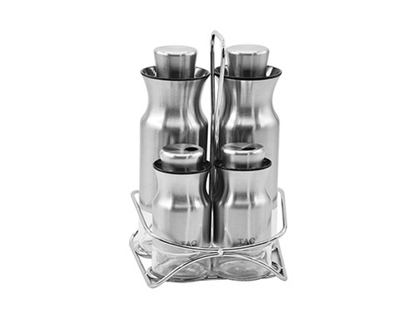 Набор для масла и специй TAC TK 0332, 5 предметов, серебряный
Набор для масла и специй TAC TK 0332, 5 предметов, серебряный