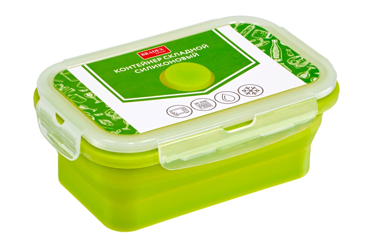 Контейнер складной силиконовый Bradex TK 0482 16х10см 0,54л, зеленый
Контейнер складной силиконовый Bradex TK 0482 16х10см 0,54л, зеленый
