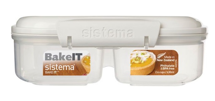 Контейнер двойной Sistema BAKE-IT 1210 630мл
Контейнер двойной Sistema BAKE-IT 1210 630мл