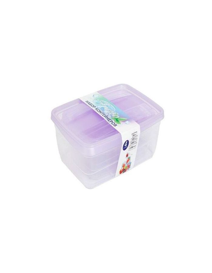 Набор контейнеров FRESCO 4 в 1 250,500,1000,1750мл Лаванда VIOLET V4704136
Набор контейнеров FRESCO 4 в 1 250,500,1000,1750мл Лаванда VIOLET V4704136