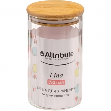 Банка из боросиликатного стекла для хранения сыпучих продуктов LINA 780мл
Банка из боросиликатного стекла для хранения сыпучих продуктов LINA 780мл