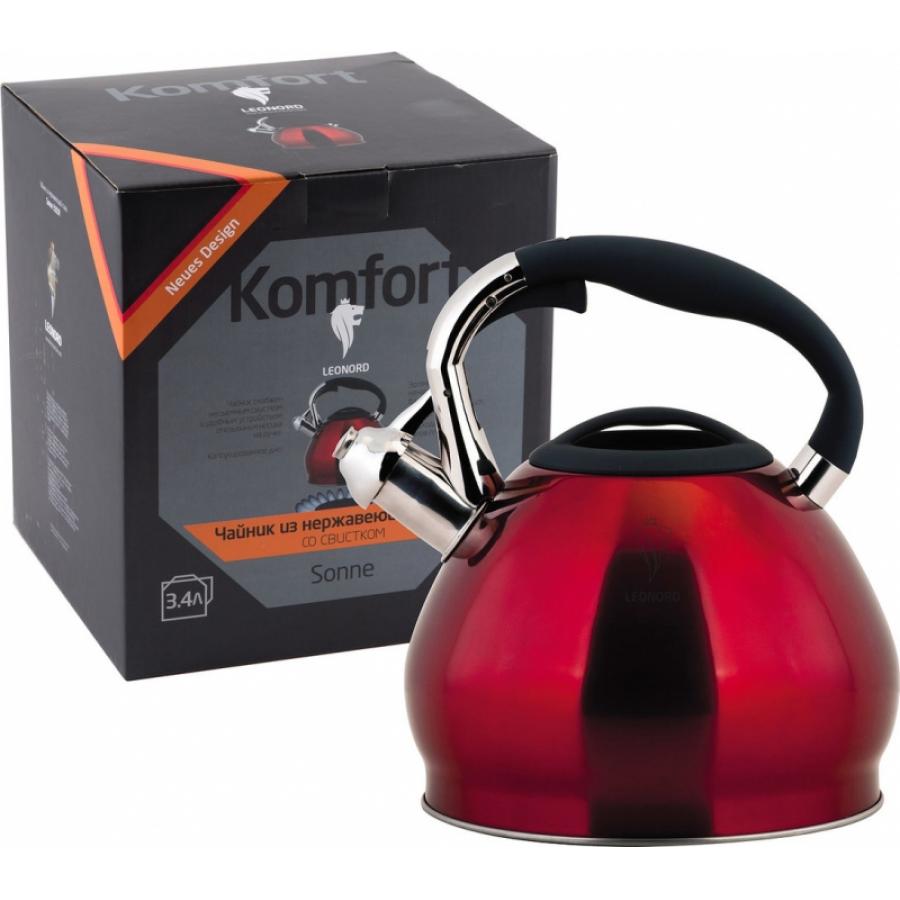 Чайник из нерж.стали со свистком Sonne-3101R, объем - 3,4 л, окрашенный, капс. Дно
Чайник из нерж.стали со свистком Sonne-3101R, объем - 3,4 л, окрашенный, капс. Дно