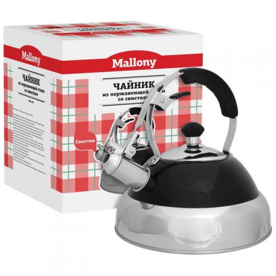 Чайник из нерж. стали MAL-046 , 2,5 литра, чёрный, со свистком, капсулированное дно
Чайник из нерж. стали MAL-046 , 2,5 литра, чёрный, со свистком, капсулированное дно