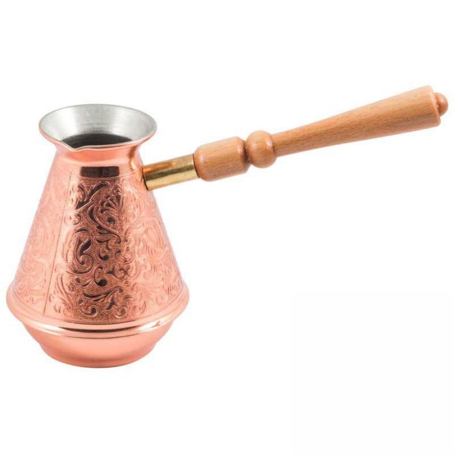 Турка медная "Турчанка" 550мл (съемная ручка
Турка медная "Турчанка" 550мл (съемная ручка