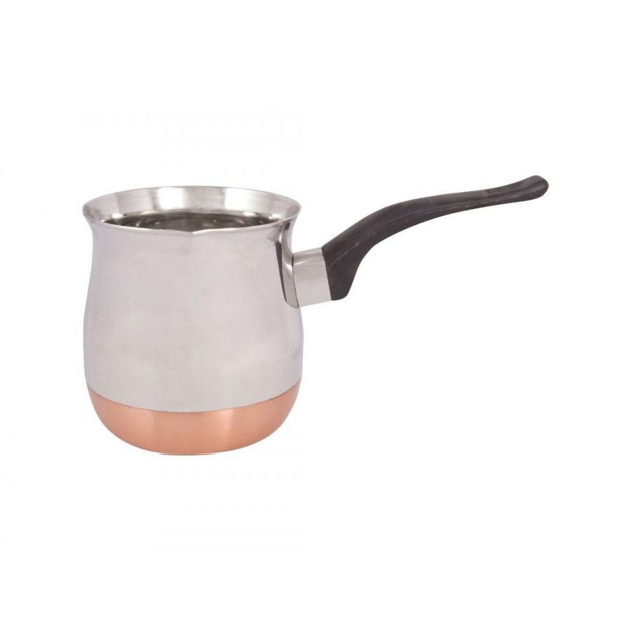 Кофеварка стальная с медным дном 650 мл, модель CW-650C (турка)
Кофеварка стальная с медным дном 650 мл, модель CW-650C (турка)