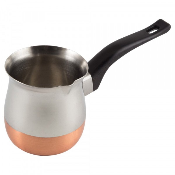 Турка стальная с медным дном Mallony 450мл
Турка стальная с медным дном Mallony 450мл