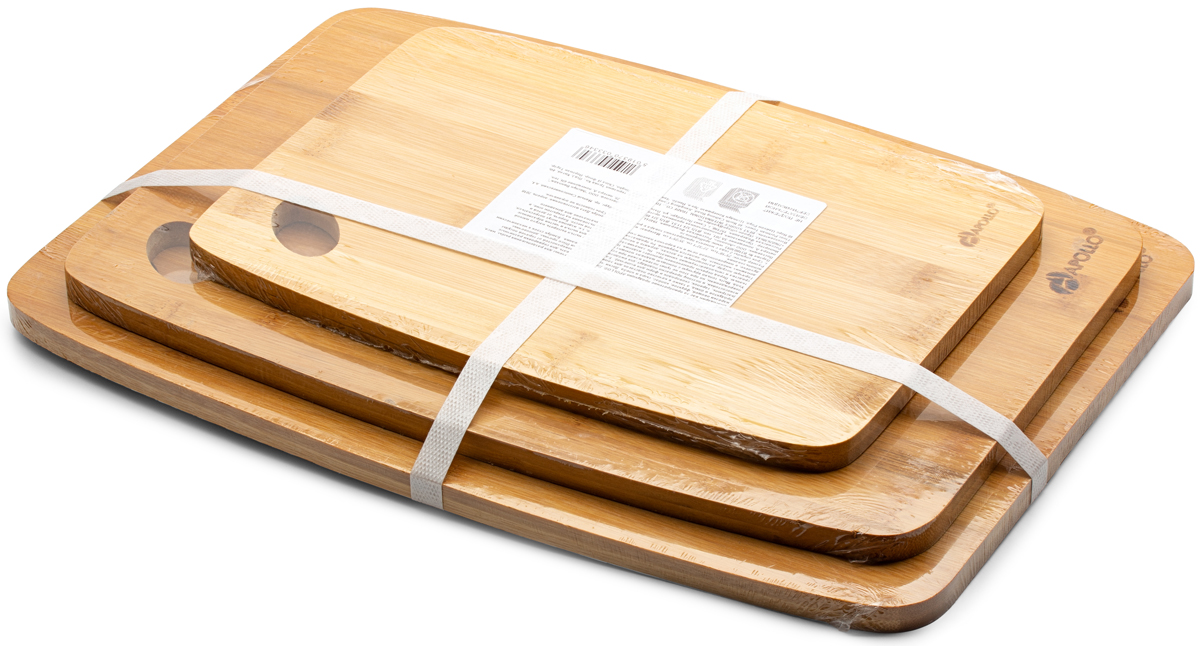 Набор досок бамбуковых 3шт APOLLO Disco
Набор досок бамбуковых 3шт APOLLO Disco