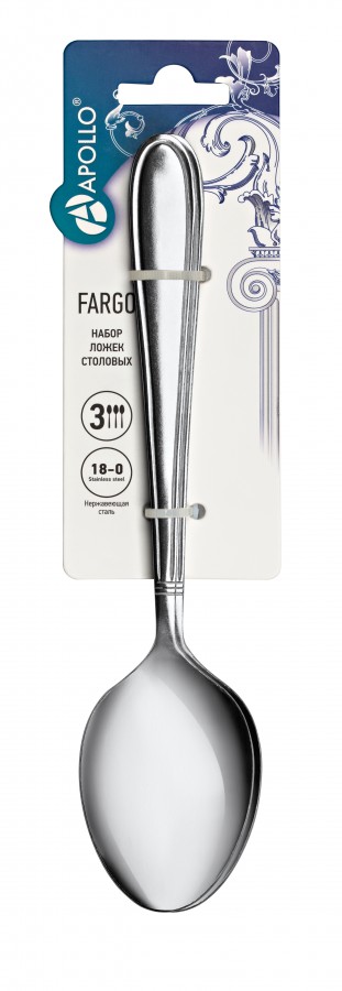 Набор ложек столовых APOLLO Fargo 3шт
Набор ложек столовых APOLLO Fargo 3шт