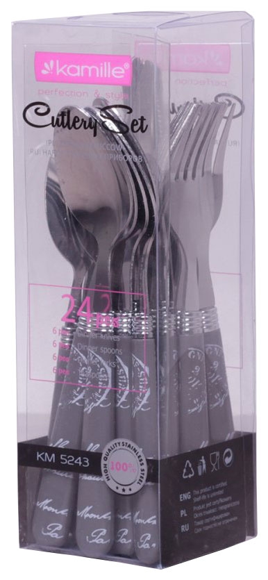 Набор столовых приборов Kamille КМ5243 24пр
Набор столовых приборов Kamille КМ5243 24пр