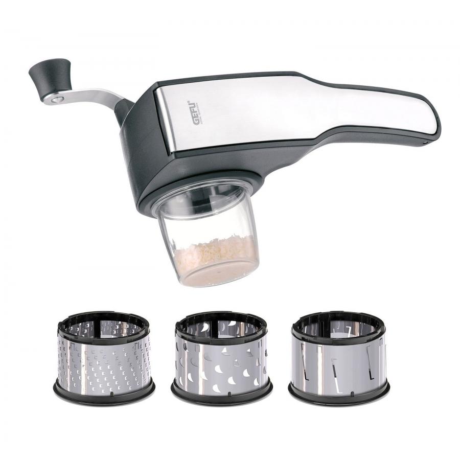 Подарочный набор GEFU: терка роторная ПЕКОРИНО, 3 сменные насадки
Подарочный набор GEFU: терка роторная ПЕКОРИНО, 3 сменные насадки