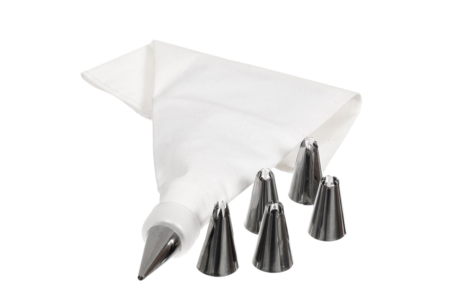 Набор для декорирования выпечки Marmiton 16182 (мешок+6 насадок)
Набор для декорирования выпечки Marmiton 16182 (мешок+6 насадок)