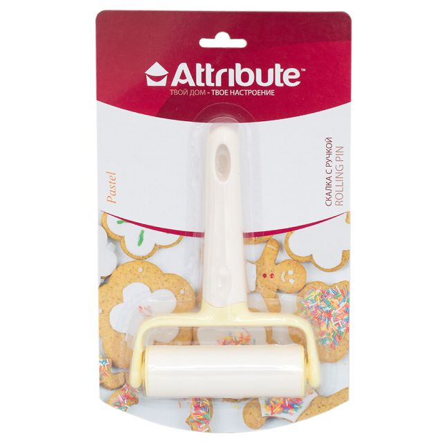Скалка для теста с ручкой Attribute Gadget Pastel ABP291 10см
Скалка для теста с ручкой Attribute Gadget Pastel ABP291 10см