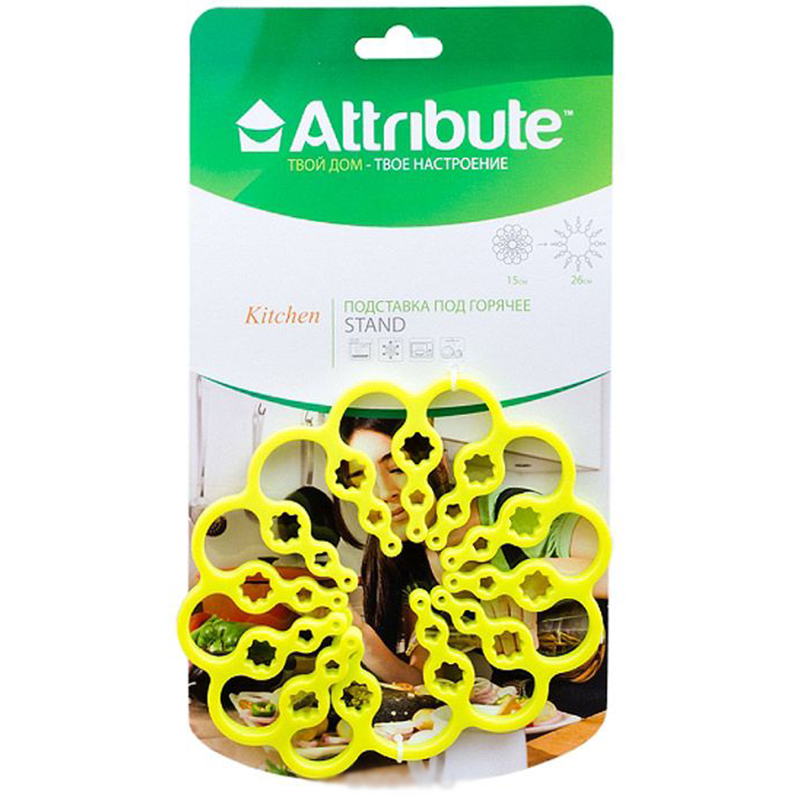 Подставка под горячее Attribute Gadget AAS001 Yellow
Подставка под горячее Attribute Gadget AAS001 Yellow