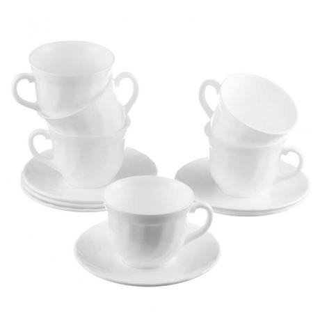 Чайный набор LUMINARC ТРИАНОН 8 предметов 280мл
Чайный набор LUMINARC ТРИАНОН 8 предметов 280мл