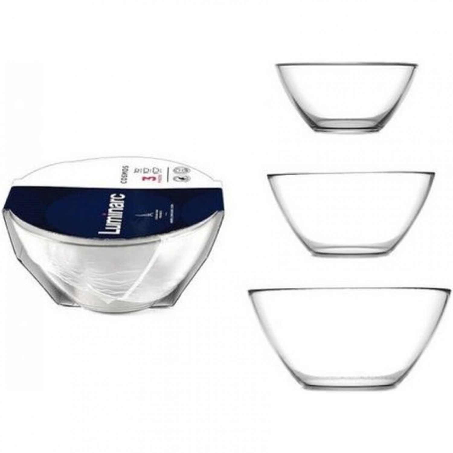 Набор салатников КОСМОС 3шт (12.5см+17см+20см) LUMINARC N9944
Набор салатников КОСМОС 3шт (12.5см+17см+20см) LUMINARC N9944