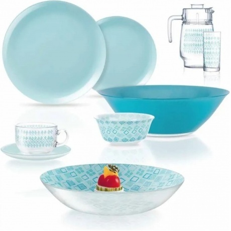 Набор столовый SIMPLY FANTASIA TURQUOISE 44 предмета LUMINARC V2713
Набор столовый SIMPLY FANTASIA TURQUOISE 44 предмета LUMINARC V2713