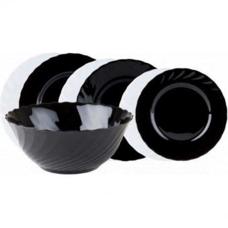 Набор столовый ТРИАНОН черно-белый 19пр LUMINARC G8733
Набор столовый ТРИАНОН черно-белый 19пр LUMINARC G8733