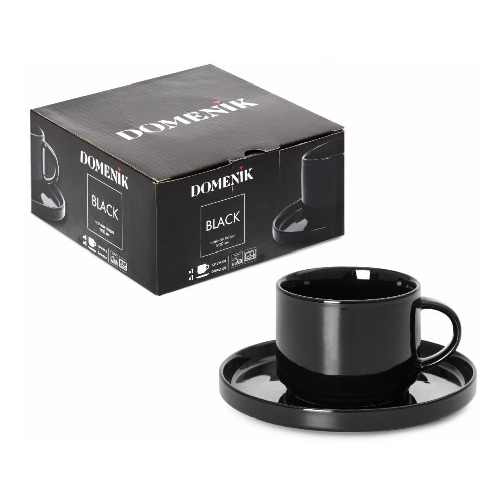 Чайная пара BLACK 200мл DOMENIK DM3023
Чайная пара BLACK 200мл DOMENIK DM3023