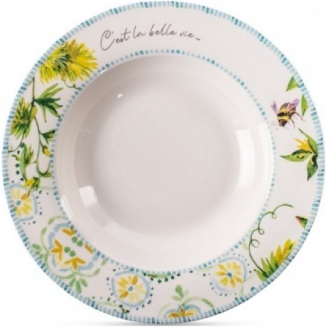 Тарелка суповая LA BELLE VIE 21.8см
Тарелка суповая LA BELLE VIE 21.8см