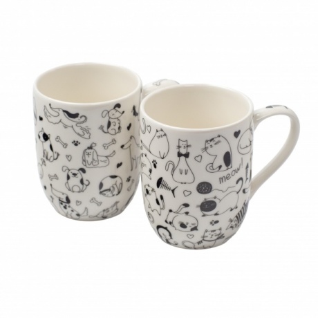 Кружка CATS&DOGS черно-белая 320мл
Кружка CATS&DOGS черно-белая 320мл