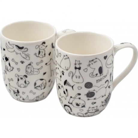 Кружка CATS&DOGS черно-белая 320мл
Кружка CATS&DOGS черно-белая 320мл