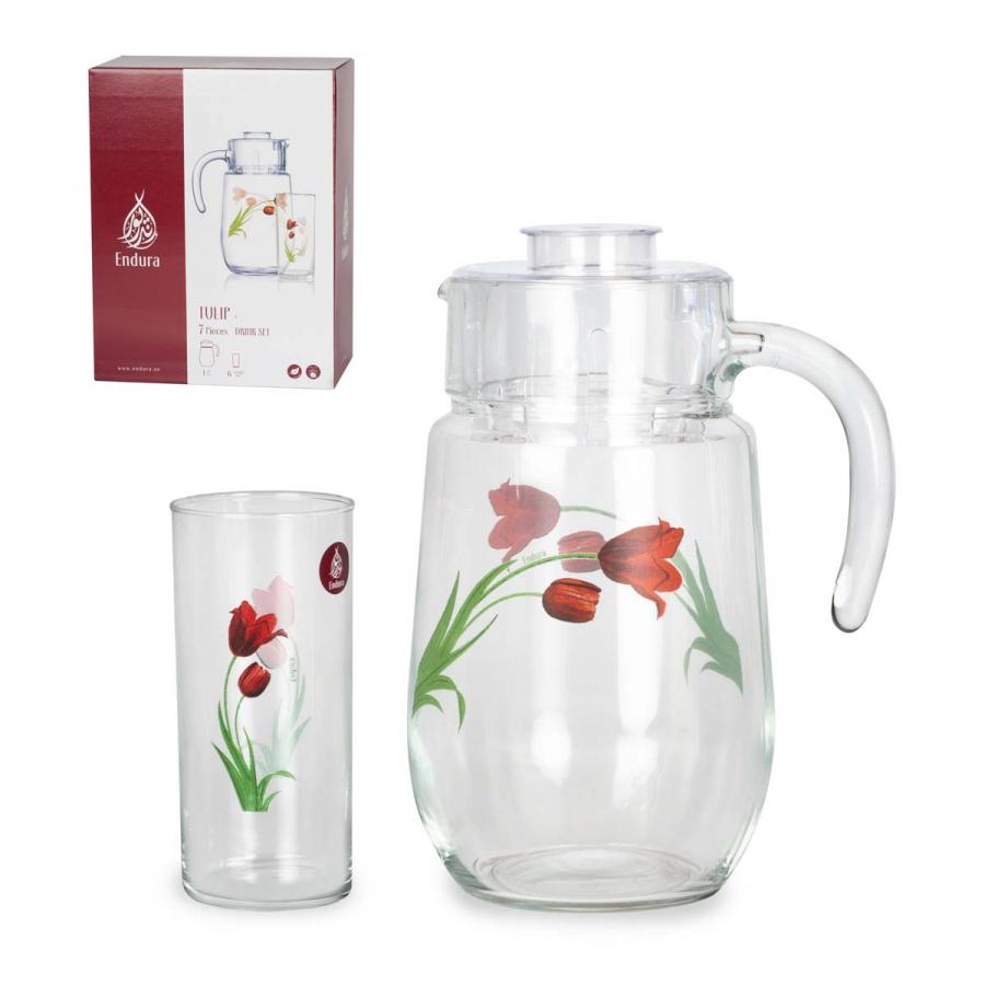 Набор питьевой ENDURA TULIP 7 предметов, Прозрачный
Набор питьевой ENDURA TULIP 7 предметов, Прозрачный