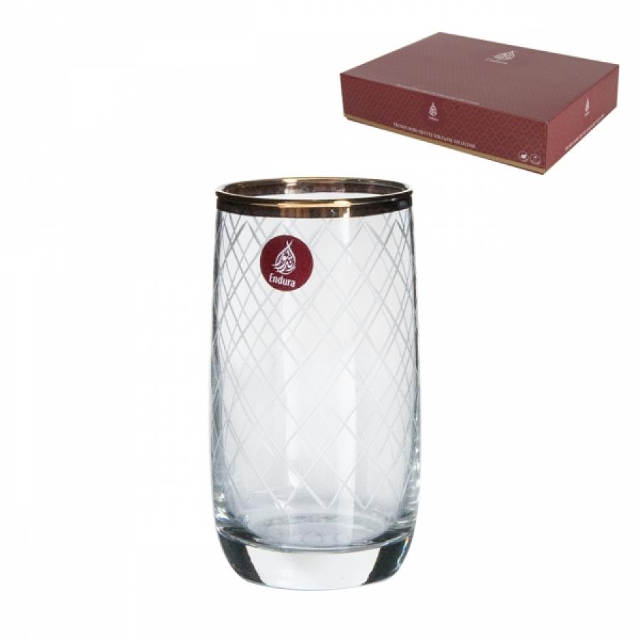 Набор стаканов ENDURA GOLD NET ENDURA PREMIUM 6шт 330мл высокие, Прозрачный
Набор стаканов ENDURA GOLD NET ENDURA PREMIUM 6шт 330мл высокие, Прозрачный