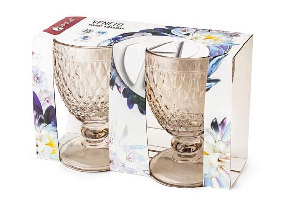 Набор бокалов APOLLO Veneto 2 пр. коричневый
Набор бокалов APOLLO Veneto 2 пр. коричневый