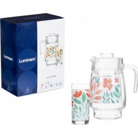 Набор питьевой ALVIS RED 7 предметов LUMINARC Q9050
Набор питьевой ALVIS RED 7 предметов LUMINARC Q9050