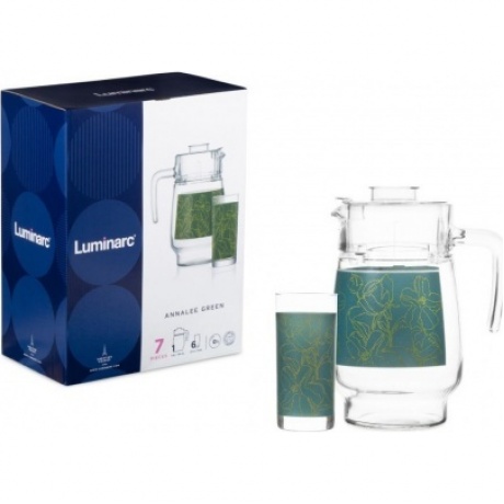 Набор питьевой ANNALEE GREEN 7 предметов LUMINARC Q9255
Набор питьевой ANNALEE GREEN 7 предметов LUMINARC Q9255