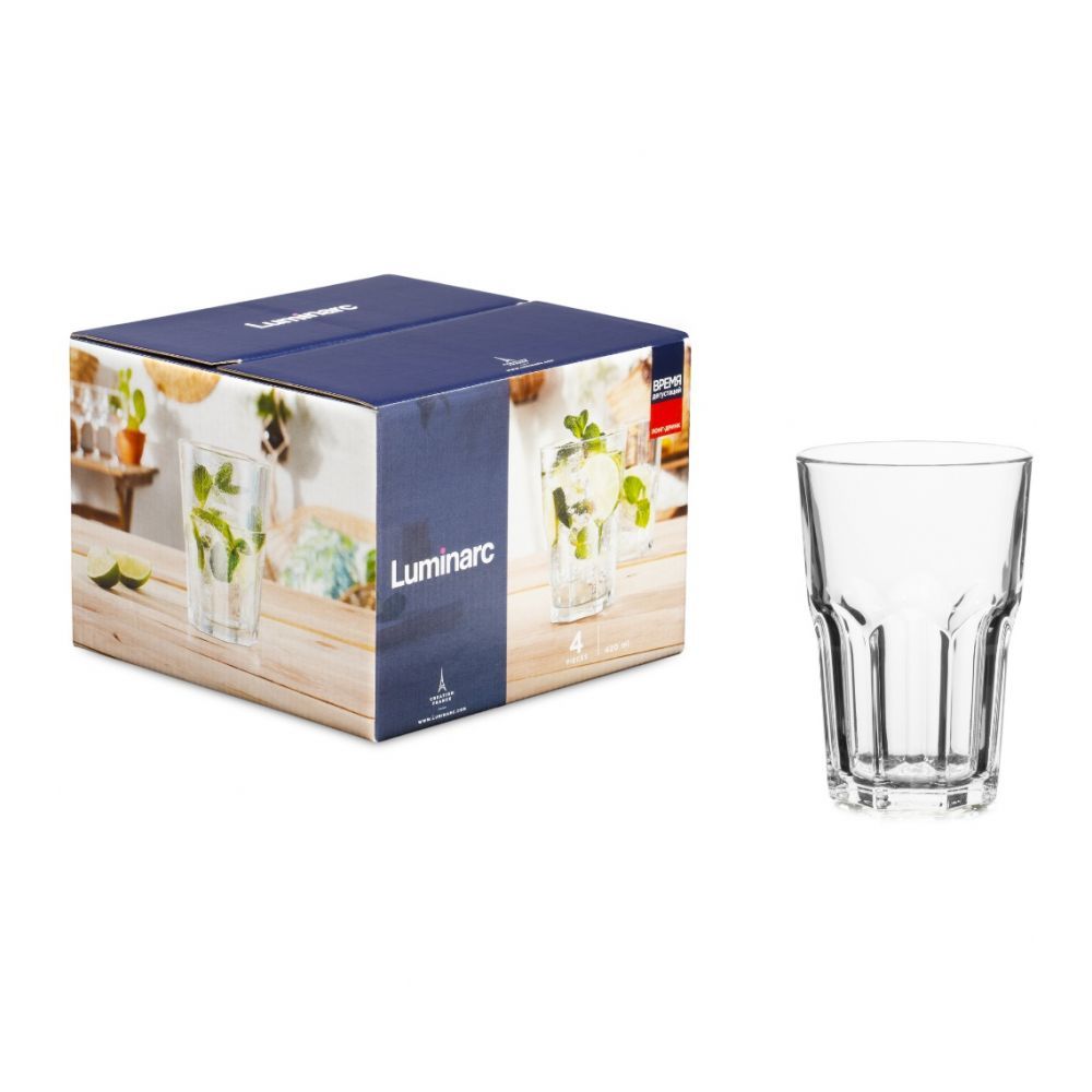 Набор стаканов ВРЕМЯ ДЕГУСТАЦИЙ ЛОНГ-ДРИНК 4шт 420мл LUMINARC O0101
Набор стаканов ВРЕМЯ ДЕГУСТАЦИЙ ЛОНГ-ДРИНК 4шт 420мл LUMINARC O0101