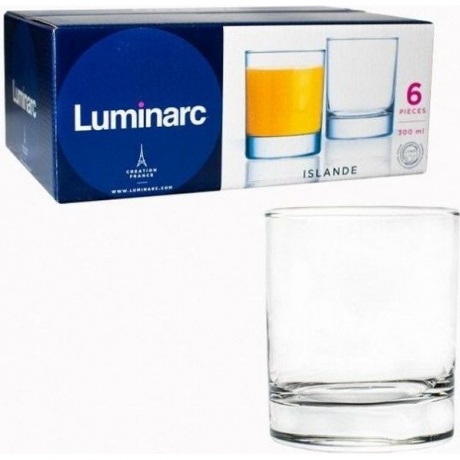 Набор стаканов ИСЛАНДИЯ 6шт 300мл низкие LUMINARC J0019
Набор стаканов ИСЛАНДИЯ 6шт 300мл низкие LUMINARC J0019