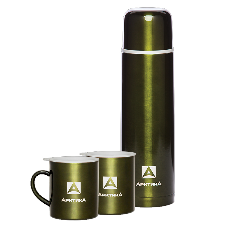 Набор Арктика 102-1000S болотный, термос (1 л) + 2 кружки (300 мл)
Набор Арктика 102-1000S болотный, термос (1 л) + 2 кружки (300 мл)