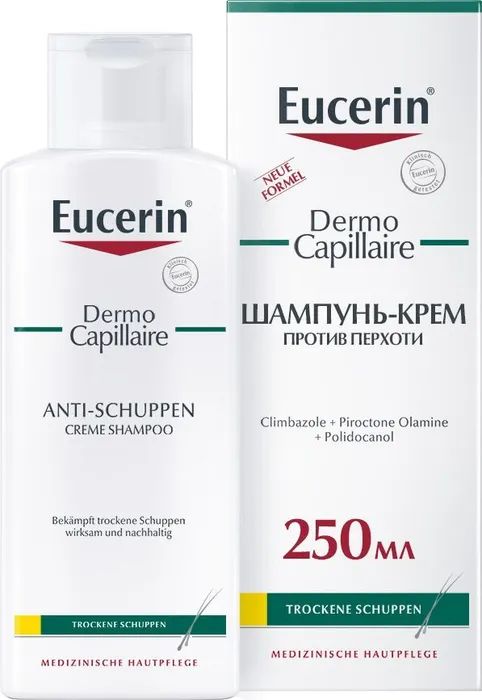 Шампунь-крем Eucerin Dermo Capillaire против перхоти, 250 мл
Шампунь-крем Eucerin Dermo Capillaire против перхоти, 250 мл
