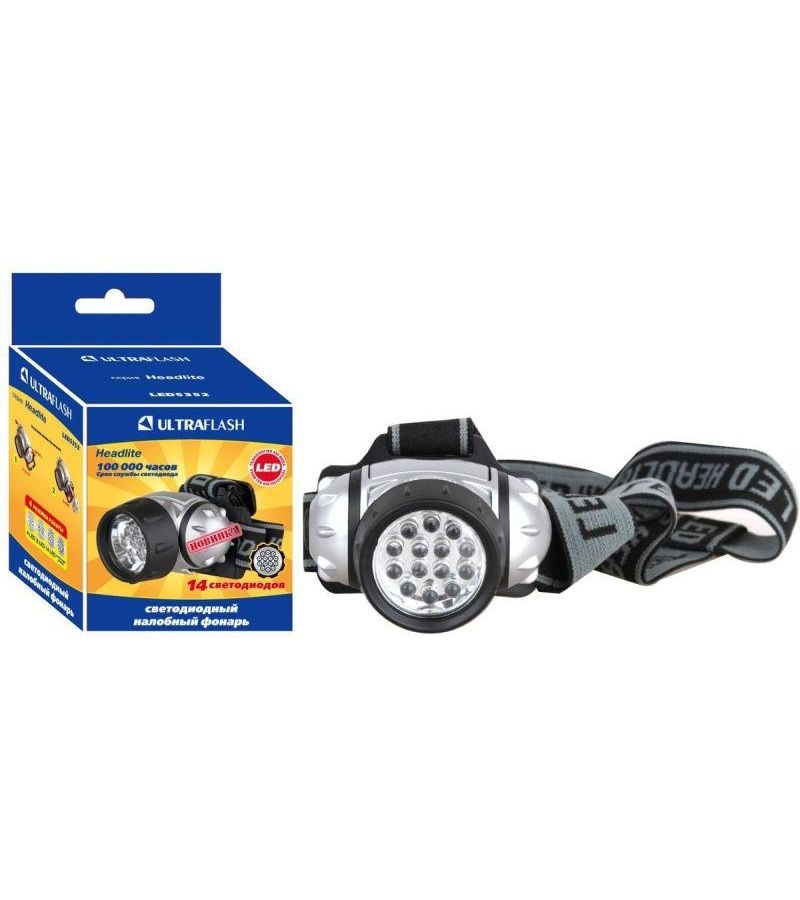 Фонарь налобный LED 5352 (14LED 4 режима; 3хR03 метал.) Ultraflash 10261
Фонарь налобный LED 5352 (14LED 4 режима; 3хR03 метал.) Ultraflash 10261